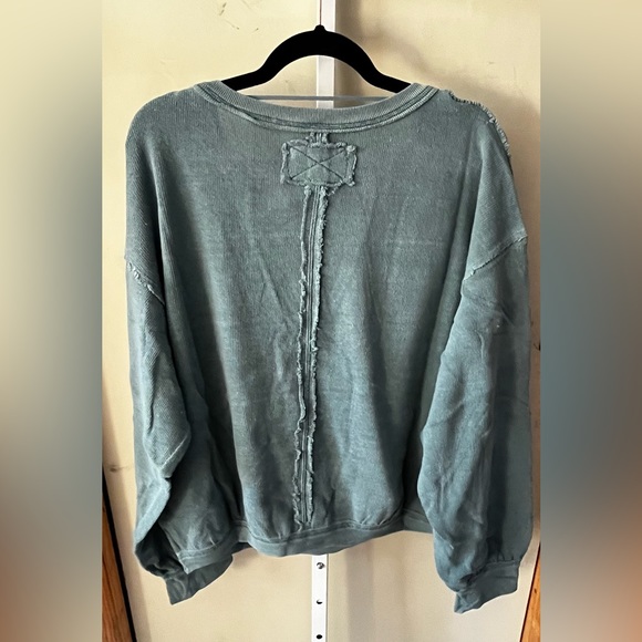 Free People Anyway Tee Deep Teal - Picture 5 of 9